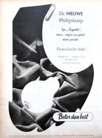 9 vintage advertenties reclames Philips lampen 50-81 lamp, Ophalen of Verzenden, Gebruikt, Lichtbak of (neon) lamp