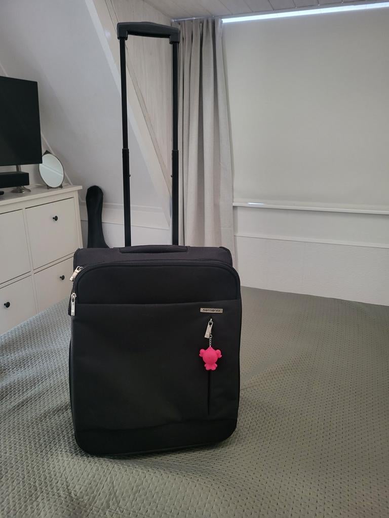 Samsonite rolkoffertje 46 x 36, Gebruikt, Minder dan 50 cm, Ophalen of Verzenden, Zacht kunststof