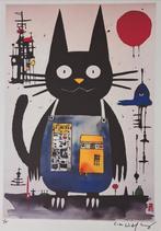 Jiji the cat (Studio Ghibli) - Tribute series, Nieuw, Ophalen of Verzenden, Schilderij, 75 cm of meer