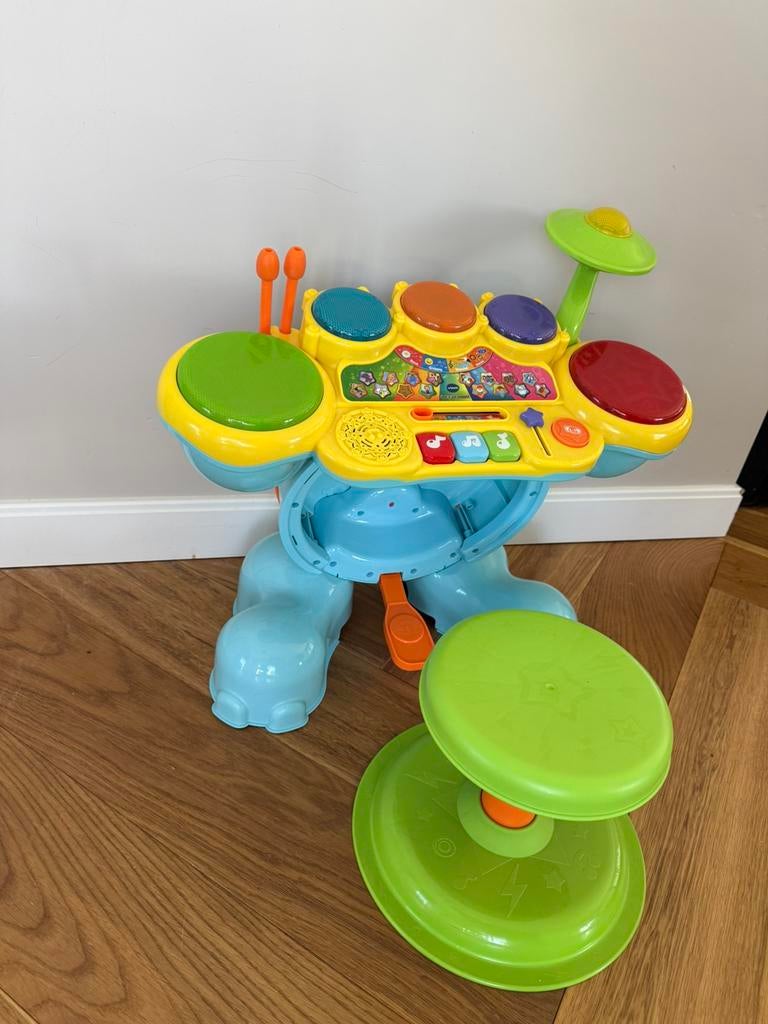 VTech Rock & Leer drumstel, Kinderen en Baby's, Ophalen, Zo goed als nieuw, 6 maanden tot 2 jaar