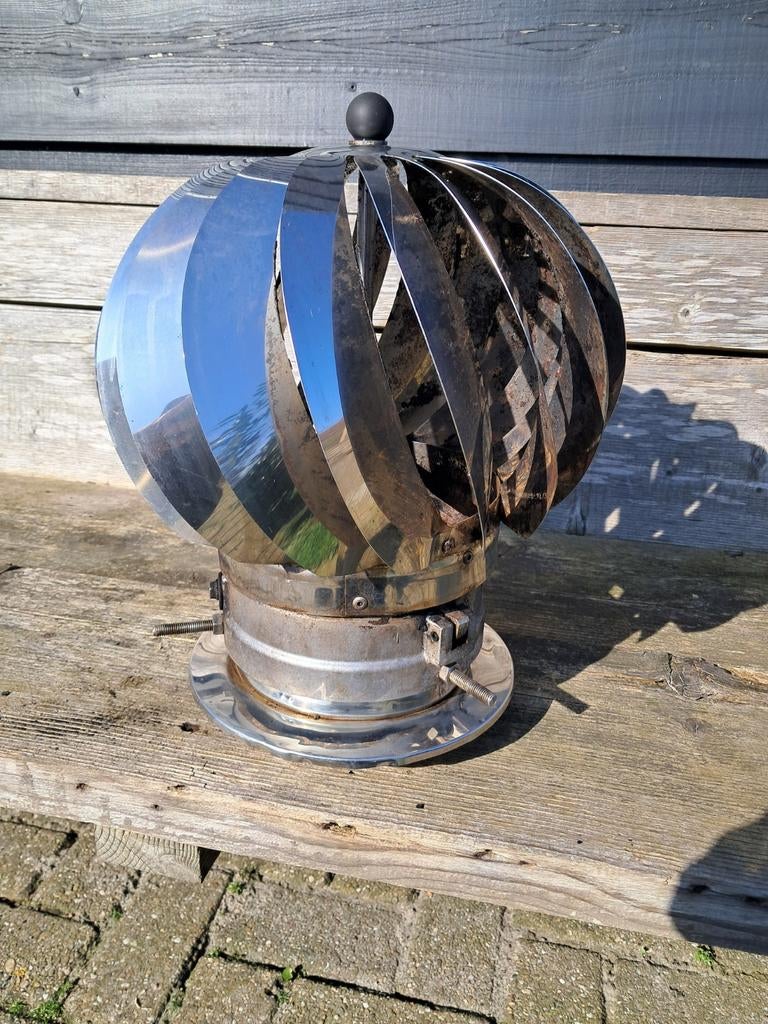 Roterende trekkap voor rookkanaal  150 houtkachel., Ophalen, Minder dan 60 cm, Kachel, 80 cm of meer