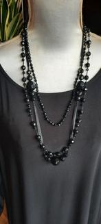 Vintage rouwketting, facetgeslepen., Ophalen of Verzenden, Zo goed als nieuw, Overige materialen