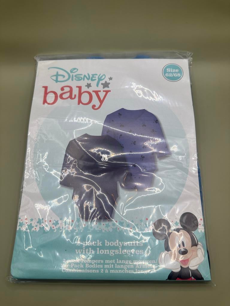 Disney Baby Mickey Mouse Rompers - Maat 62/68, Ophalen of Verzenden, Nieuw, Jongetje of Meisje, Nacht- of Onderkleding