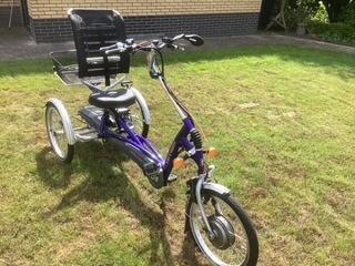 vanRaam EasyRider2 driewielfiets elektrisch blauw/zilver, Ophalen, Zo goed als nieuw, Van Raam Easy Rider