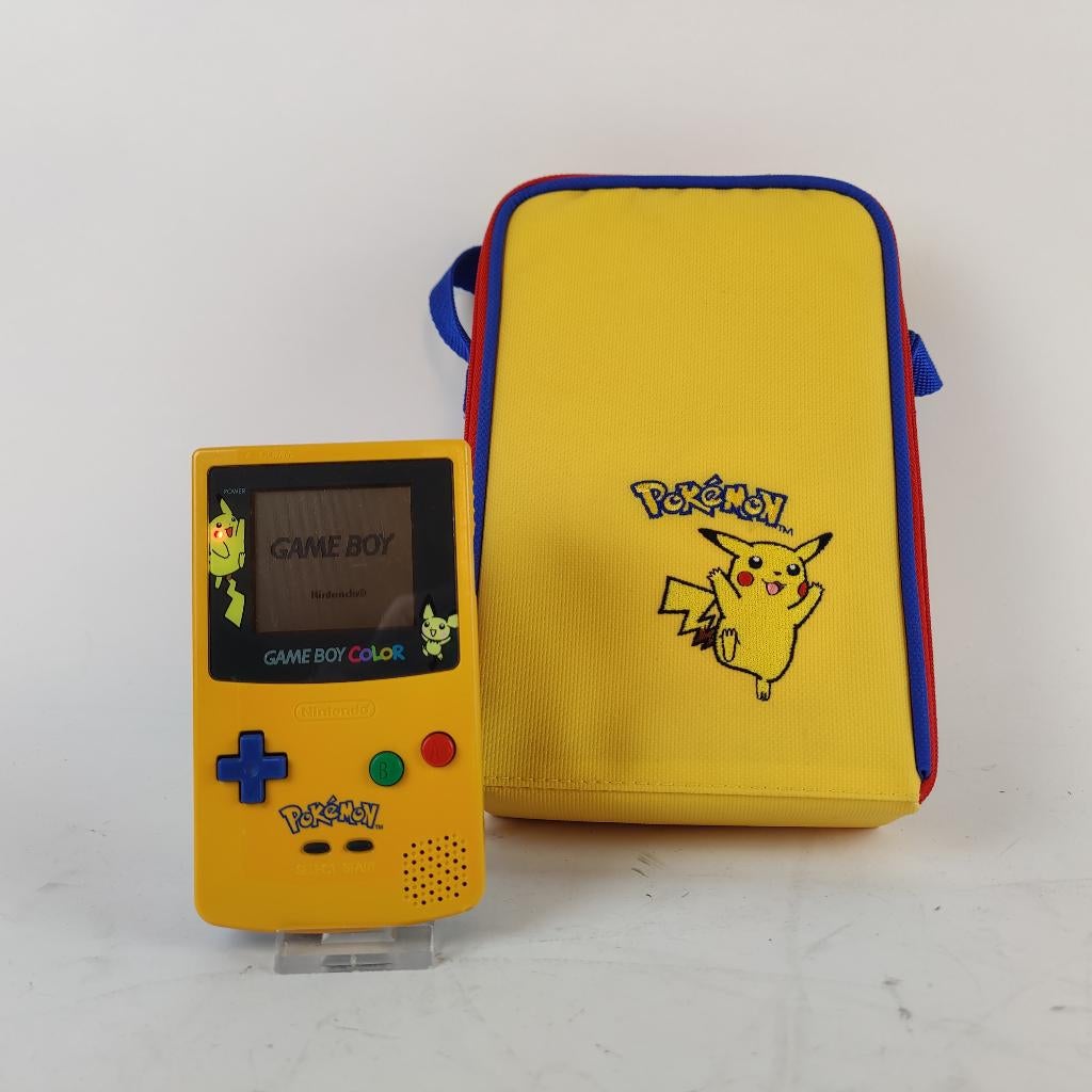 Nintendo Gameboy Color Pikachu edition + tas, Avontuur en Actie, Gebruikt, 1 speler, Ophalen of Verzenden