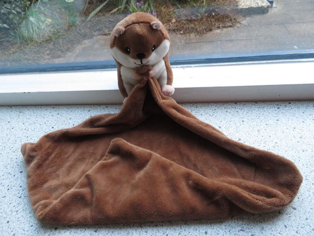 Knuffeldoek met hamster bruin velours van Zeeman, Ophalen of Verzenden, Zo goed als nieuw, Overige typen