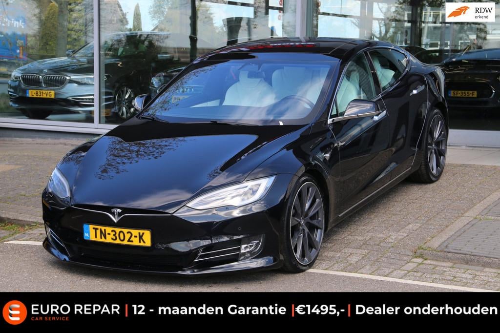 Tesla Model S 75D Base SOH 88,4%, Auto's, Tesla, Gebruikt, Model S, Zwart, 449 km