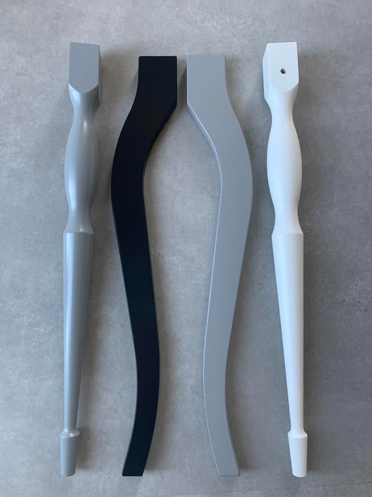 Vier nieuwe tafelpoten, creër een origineel onderstel!, Ophalen of Verzenden, Nieuw, Rond, 50 tot 100 cm