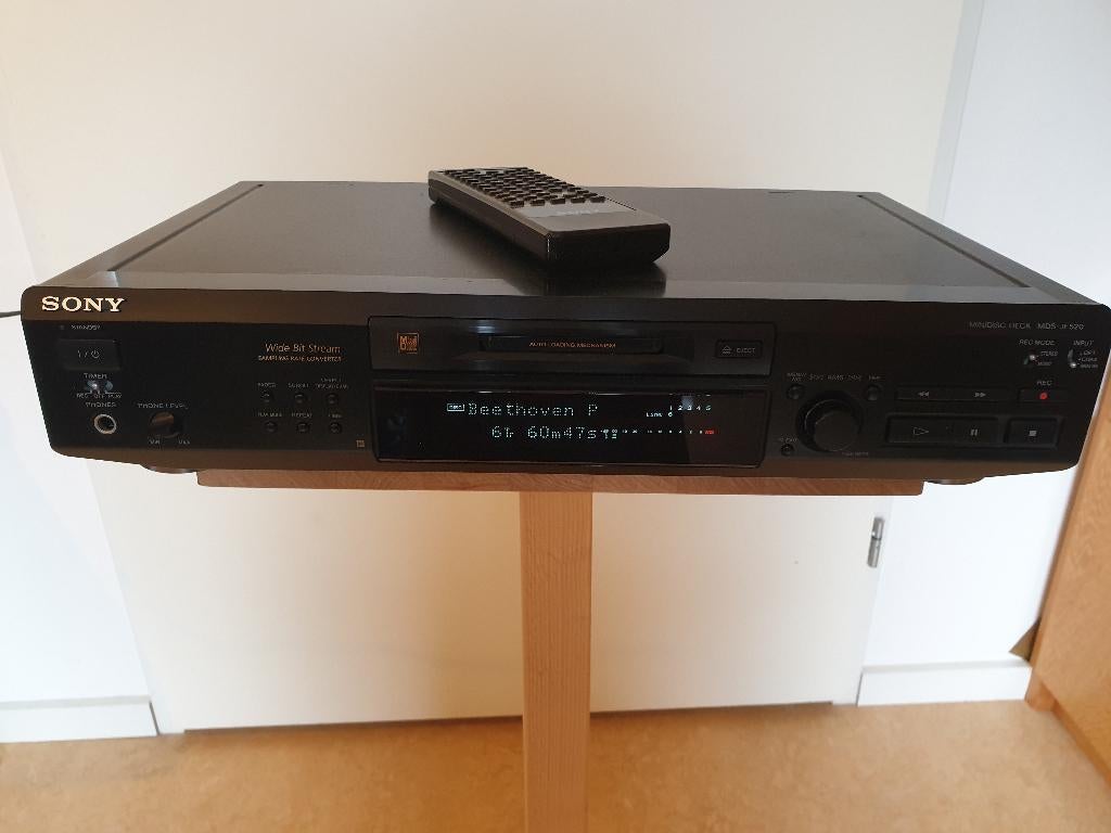 Sony minidisc MDS-JE520, Ophalen, Minidisc-recorder