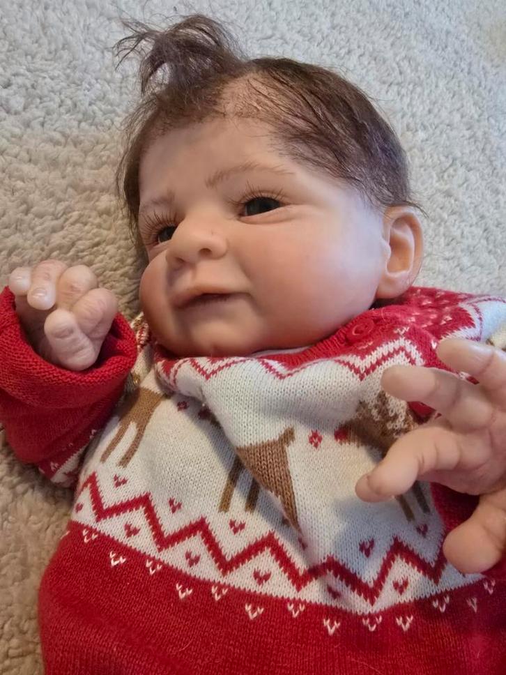 Reborn Marc van Olga Auer, Verzamelen, Poppen, Zo goed als nieuw, Pop, Ophalen of Verzenden