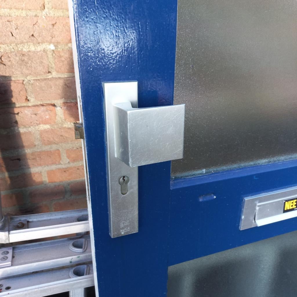 2 voordeuren, Ophalen, Gebruikt, 200 tot 215 cm, Glas