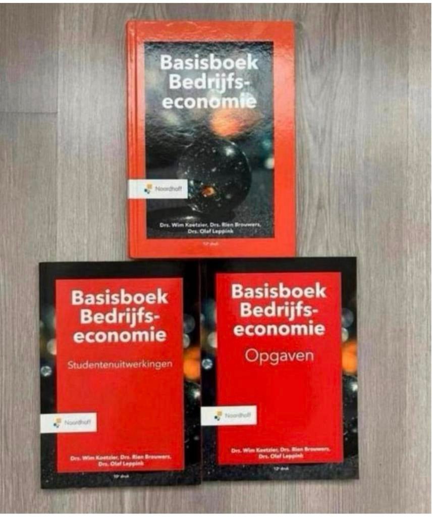 Basis boek bedrijfseconomie, Ophalen, Nieuw, HBO