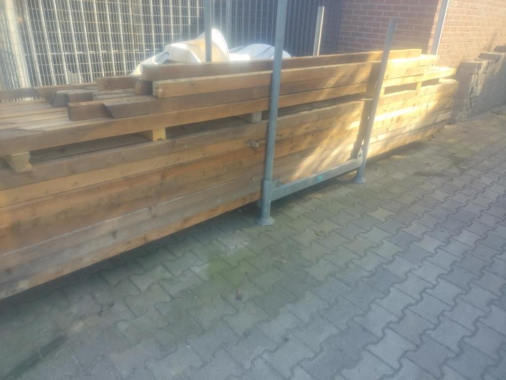 5x7 balken hout, Ophalen