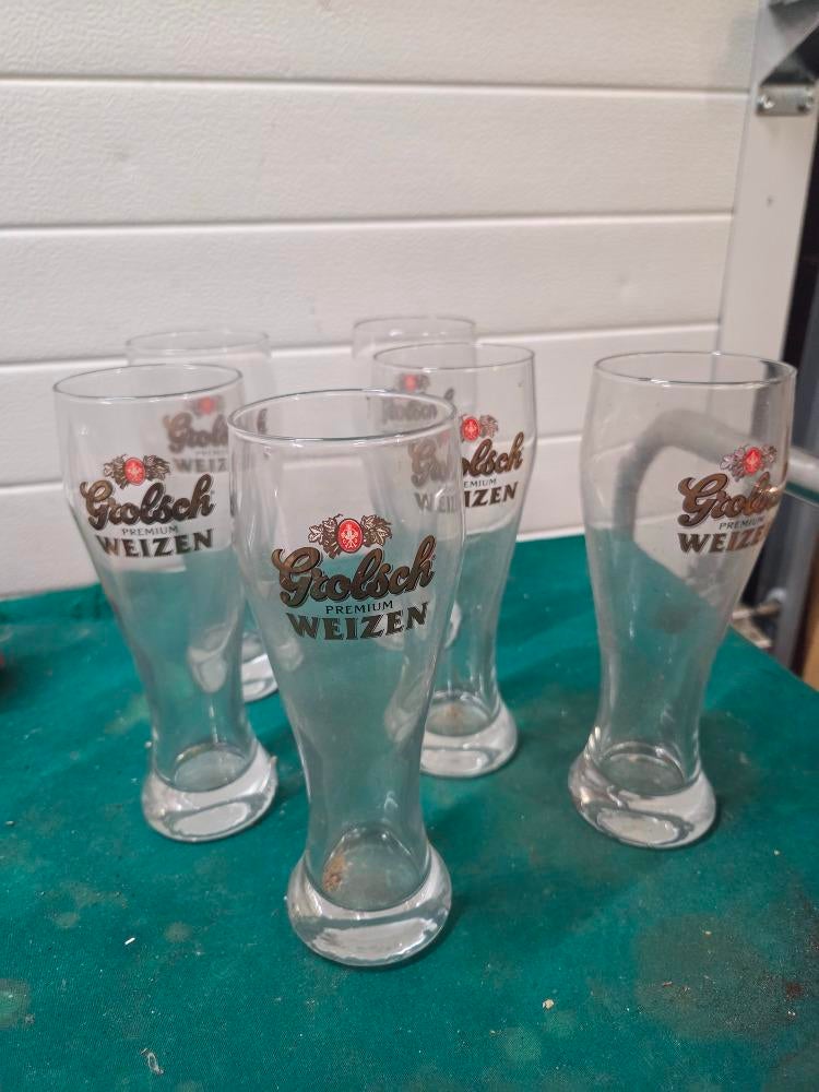 grolsch weizen glas nieuw 6 stuks, Ophalen of Verzenden, 'T Olde Gre-j, Info@toldegrej.nl, Endepoelstraat 20f Didam
