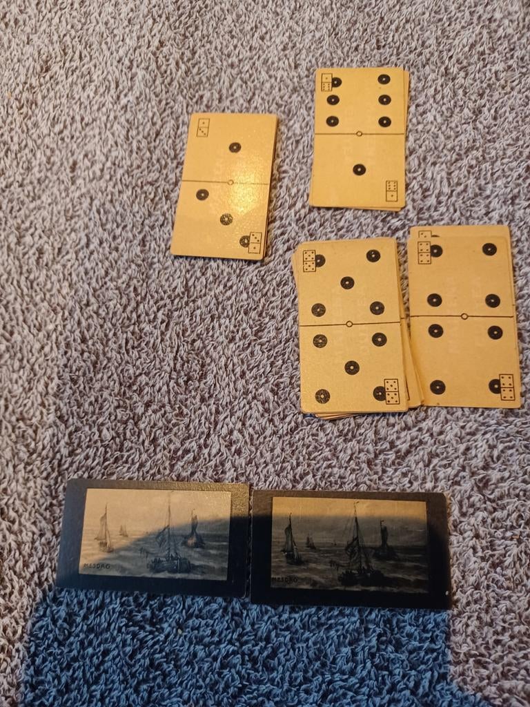 Vintage Duryea Maizena Domino Set, Ophalen of Verzenden, Gebruikt