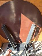 Ronde tafel met poten - Bruin, Huis en Inrichting, Tafels | Eettafels, Ophalen, Gebruikt, Rond, Vier personen