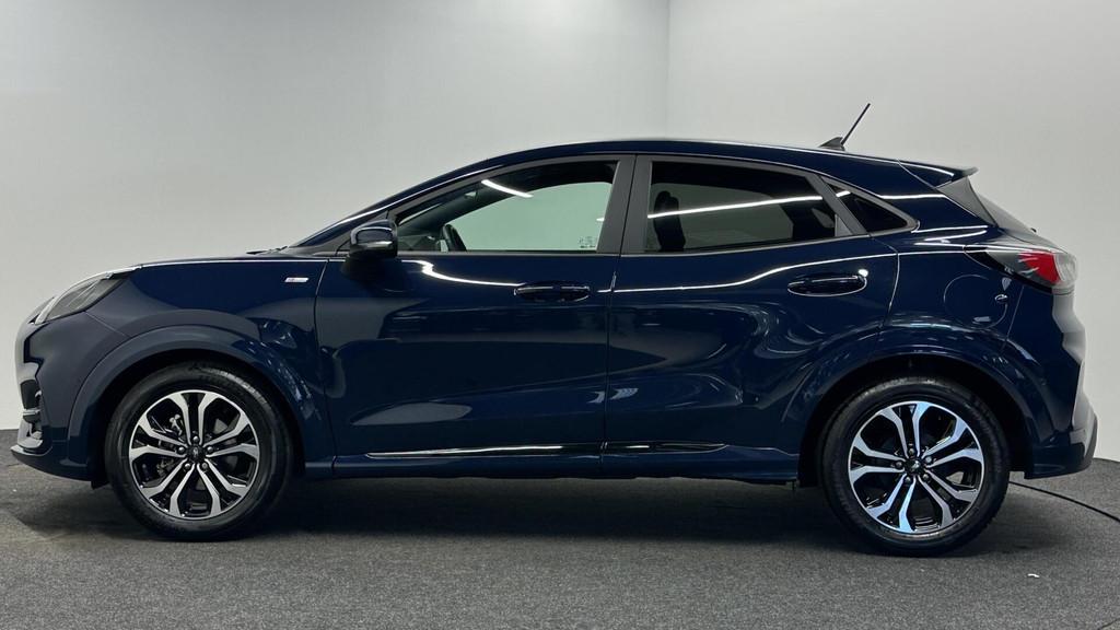 Ford Puma 1.0 EcoBoost Hybrid ST-Line ECC CAMERA NAVI CARPLA, Voorwielaandrijving, Stof, Blauw, Origineel Nederlands