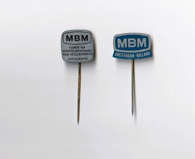 2 speldjes van MBM fabrikant van gereedschapmachines, Ophalen of Verzenden, Gebruikt, Overige onderwerpen, Speldje of Pin