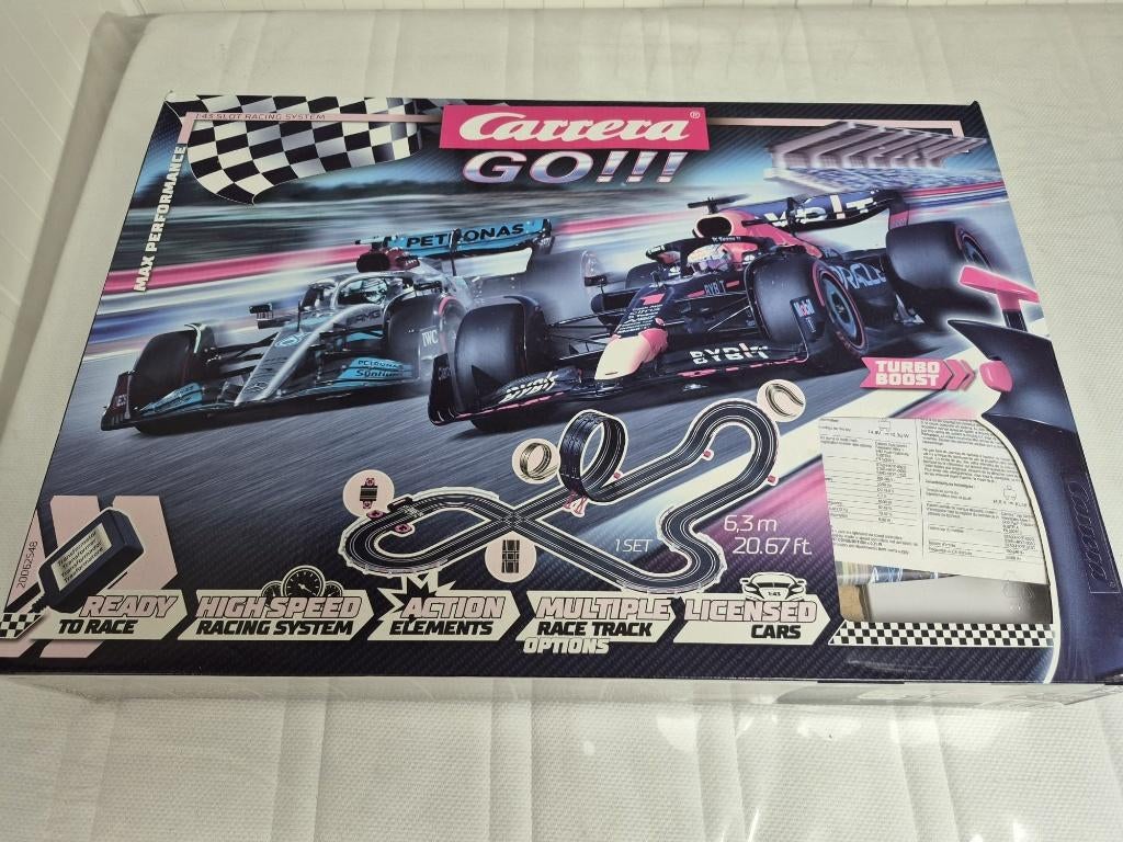 2 sets Racebanen - Carrera Go (Formula speed), Ophalen, Carrera, Elektrisch, Met looping