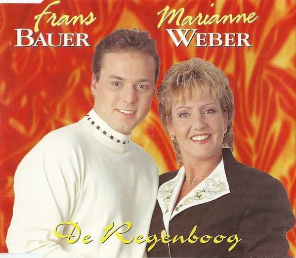 FRANS BAUER + MARIANNE WEBER CD SINGLE DE REGENBOOG, 6 singles of meer, Ophalen of Verzenden, Zo goed als nieuw, Pop