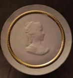 Vintage koffieblik met reliëf en gouden rand, Verzamelen, Blikken, Ophalen of Verzenden, Gebruikt, Koffie, Overige merken