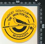 Sticker: Midget Golfclub De Houtduif - Beuningen, Ophalen of Verzenden, Zo goed als nieuw, Sport
