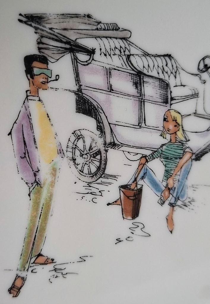 Bowl en bordjes Winterling Bavaria, Huis en Inrichting, Keuken | Servies, Gebruikt, Bord(en), Overige stijlen, Ophalen of Verzenden