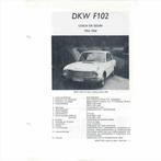 DKW F102 Vraagbaak losbladig 1964-1966 #4 Nederlands, Ophalen of Verzenden, Gelezen, Overige merken