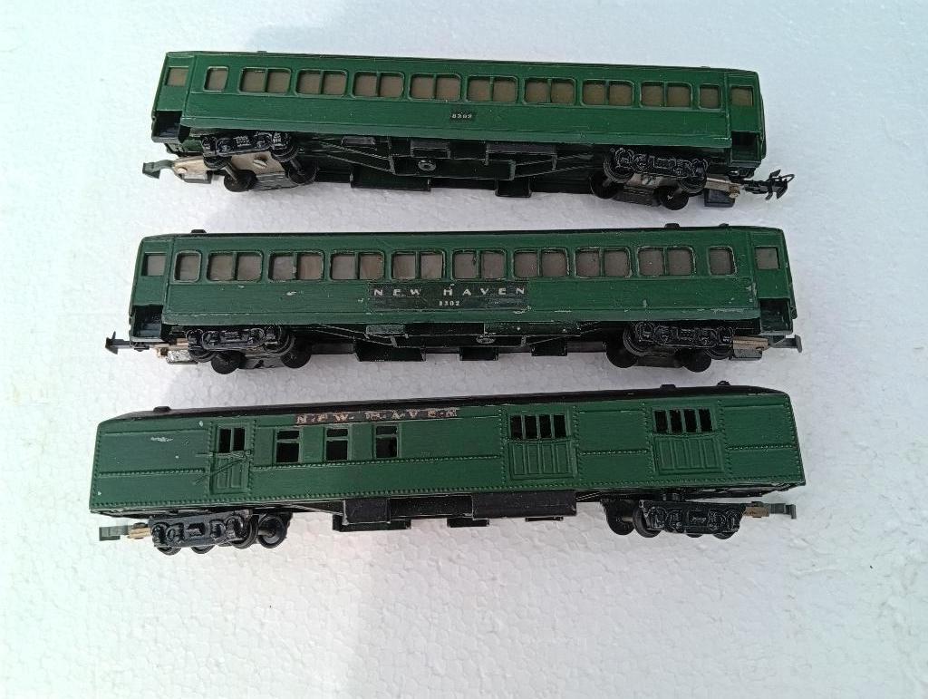 3 x heavy weight metal amerikaanse wagons New Haven jaren 50, Hobby en Vrije tijd, Modeltreinen | H0, Overige merken, Gebruikt
