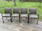 Vier eetkamerstoelen (als nieuw), Ophalen, Overige kleuren, Leer, Zo goed als nieuw
