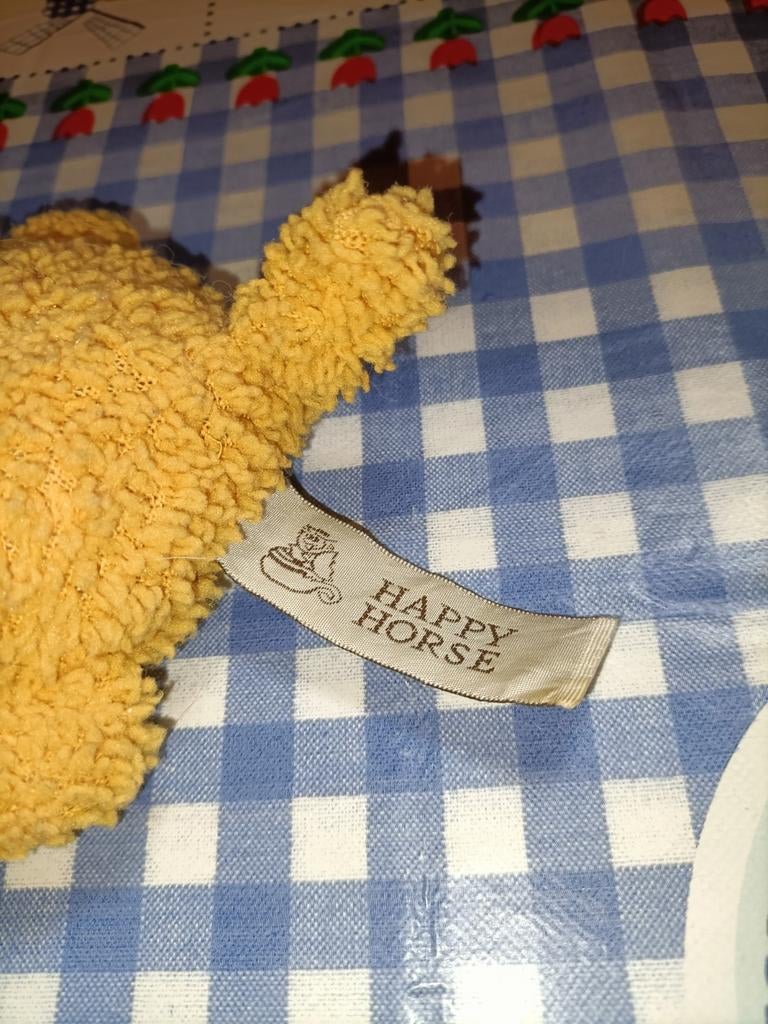 Happy Horse oude leeuw knuffel liggend uit 2000, Ophalen of Verzenden, Zo goed als nieuw, Overige typen