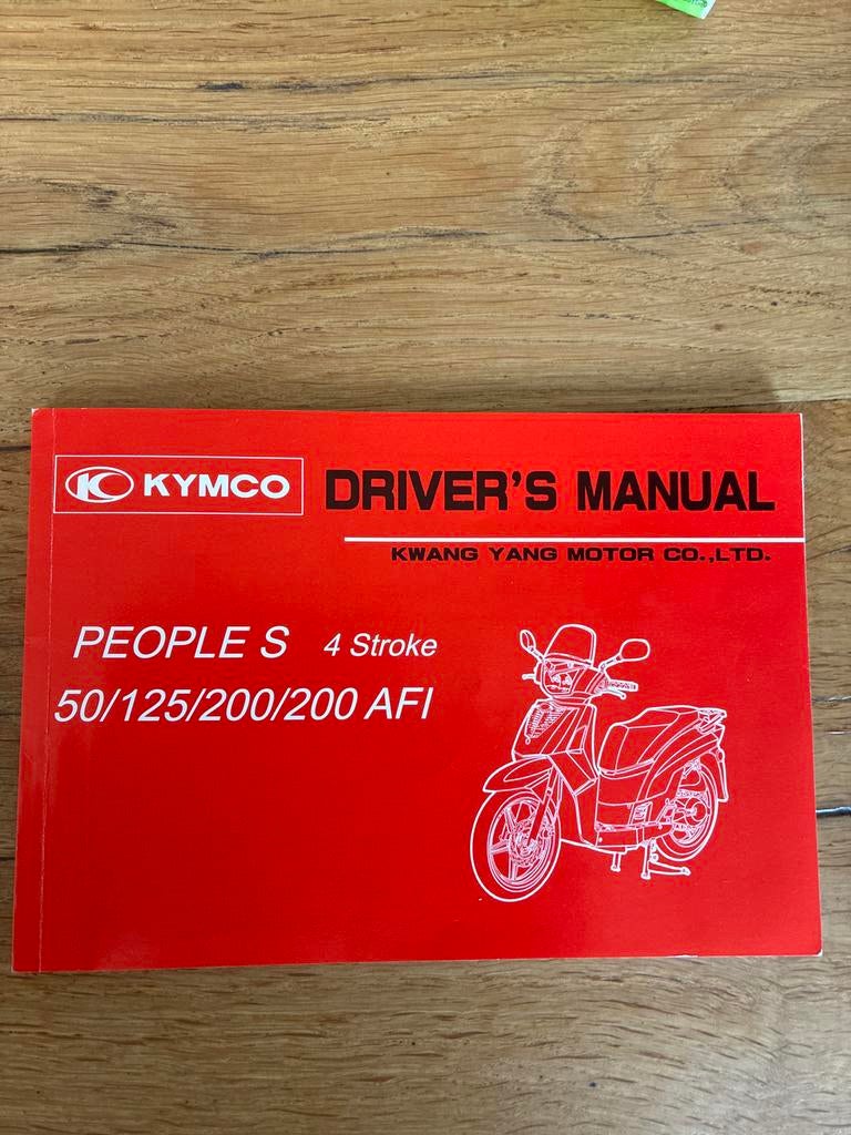 Handleiding Kymco People S scooter, Ophalen of Verzenden, Gebruikt, Benzine, People S