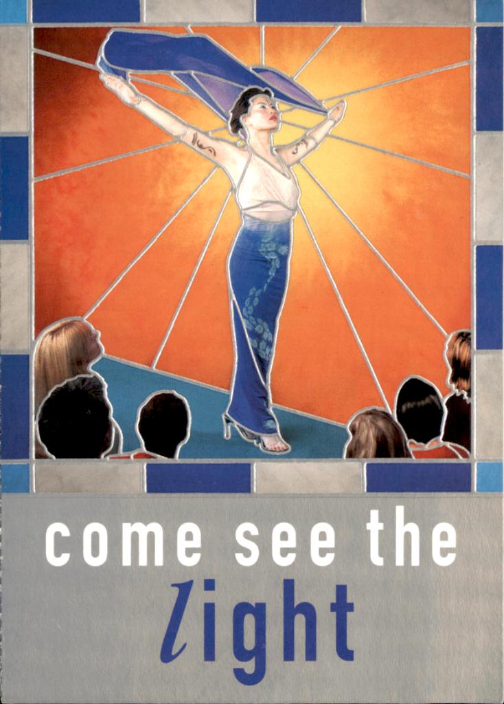 promotiekaart, Barclay, come see the light, Verzamelen, Verzenden, 1980 tot heden, Ongelopen, Overige thema's