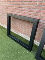 Industriële tafelpoten - Zwart metaal, Tafelpoot, Gebruikt, Vierkant, Minder dan 50 cm