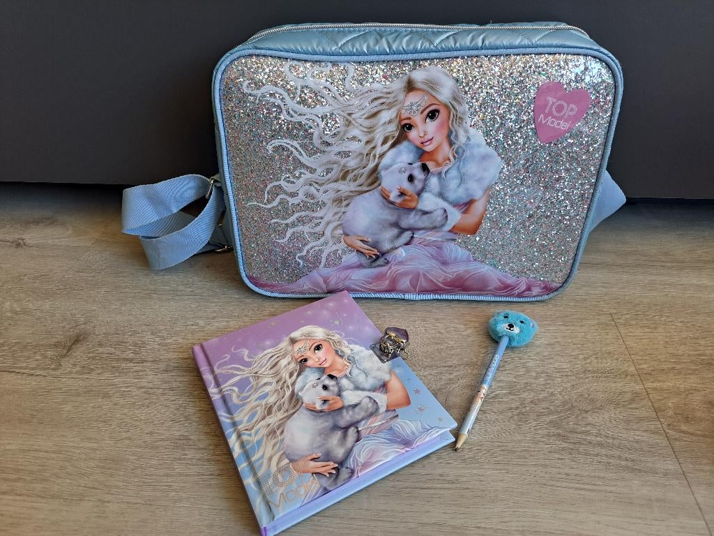 Topmodel Schoudertas + Dagboek, Kinderen en Baby's, Kindermode-accessoires, Ophalen of Verzenden, Zo goed als nieuw, Topmodel Depesche