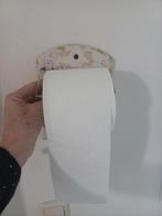 Oude toiletrolhouder, hout, toiletpapier,wc houder rol, Ophalen of Verzenden