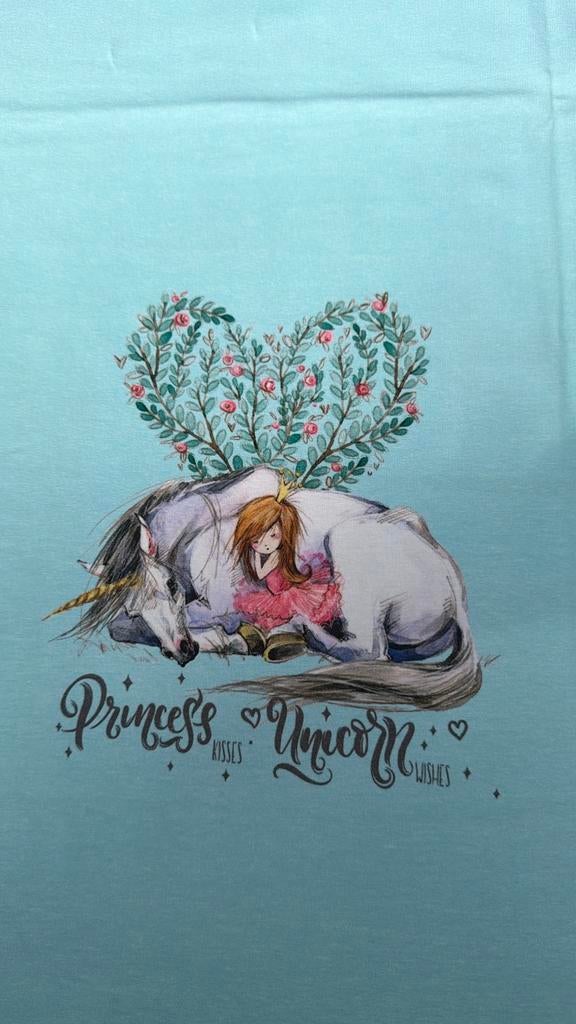 Princess unicorn 2 luik tricot paneel, 120 cm of meer, Ophalen of Verzenden, Zo goed als nieuw, Katoen