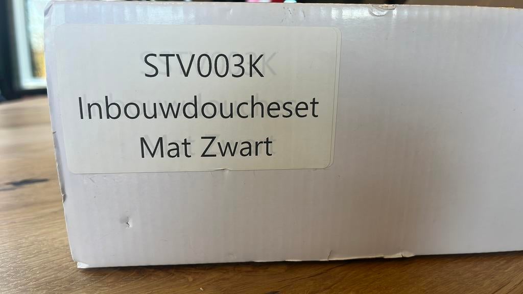 Inbouwdoucheset Mat zwart STV003K, Ophalen of Verzenden, Nieuw, Douche