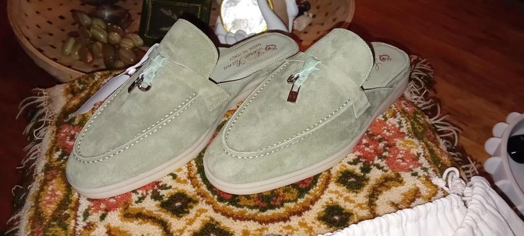 LORO PIANA ORIGINEEL&NIEUW Charms Walk Loafers Groen, Ophalen, Nieuw, Groen, Instappers