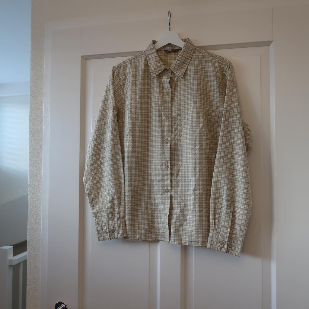 Geruite wandelblouse dames lange mouw maat L merk Lafuma, Ophalen of Verzenden, Zo goed als nieuw, Kleding