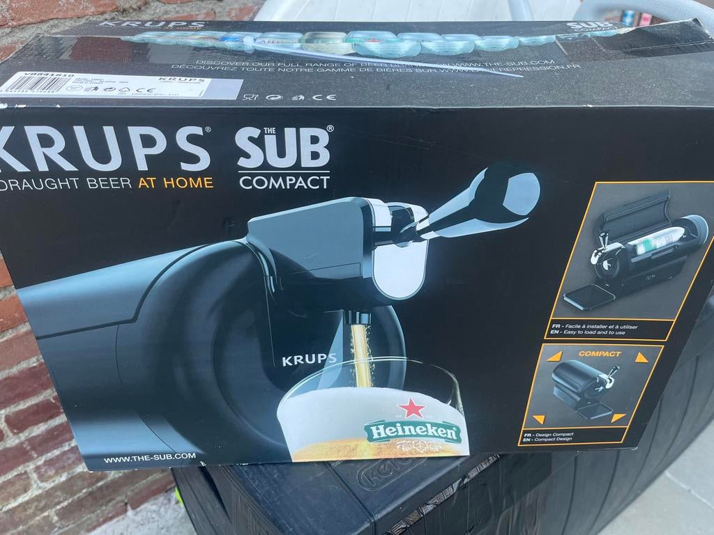Krups The Sub Compact thuistap -, Ophalen of Verzenden, Zo goed als nieuw, Krups