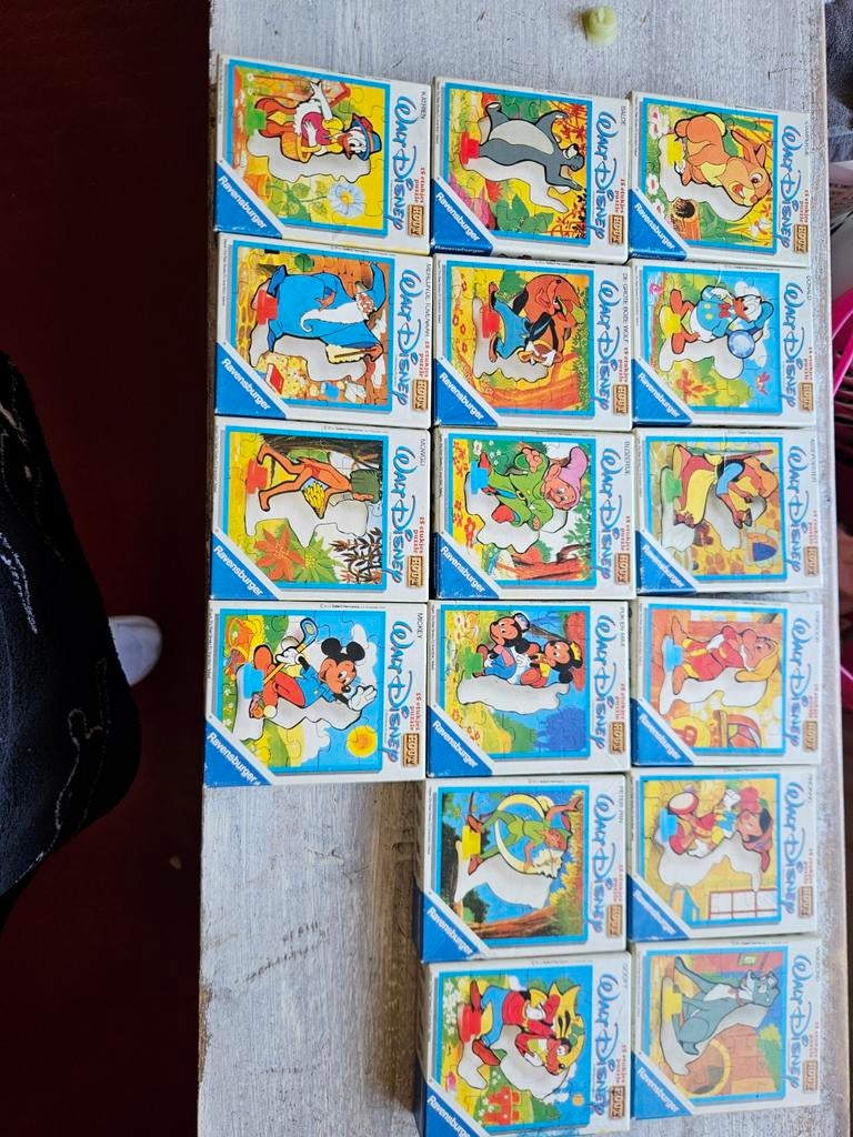 Vintage Ravensburger Walt Disney Puzzels (15 stuks), Ophalen of Verzenden, Minder dan 10 stukjes, Gebruikt, 4 tot 6 jaar