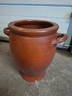 Keulse pot, 40 cm hoog., Tuin en Terras, Bloempotten, Gebruikt, Rond, Balkon, Aardewerk