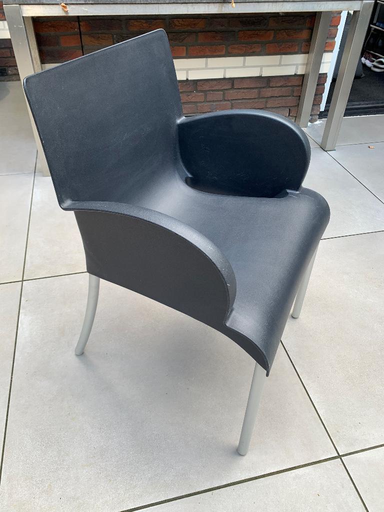 Casprini minx Design stoeltjes, Huis en Inrichting, Stoelen, Ophalen, Kunststof, Gebruikt, Zwart