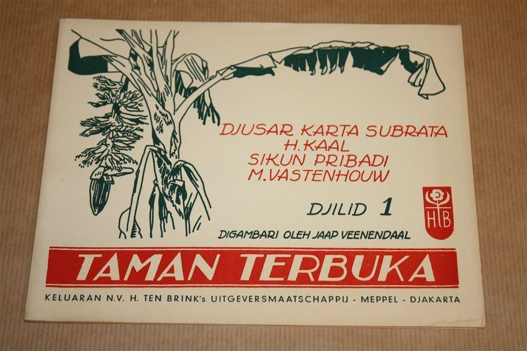 Schoolboekje Indonesië Taman Terbuka deel 1 - 1950 !!, Ophalen of Verzenden, Zo goed als nieuw