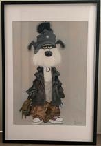Uniek Schilderij: Coole Hond met Muts en Jas, Ophalen of Verzenden