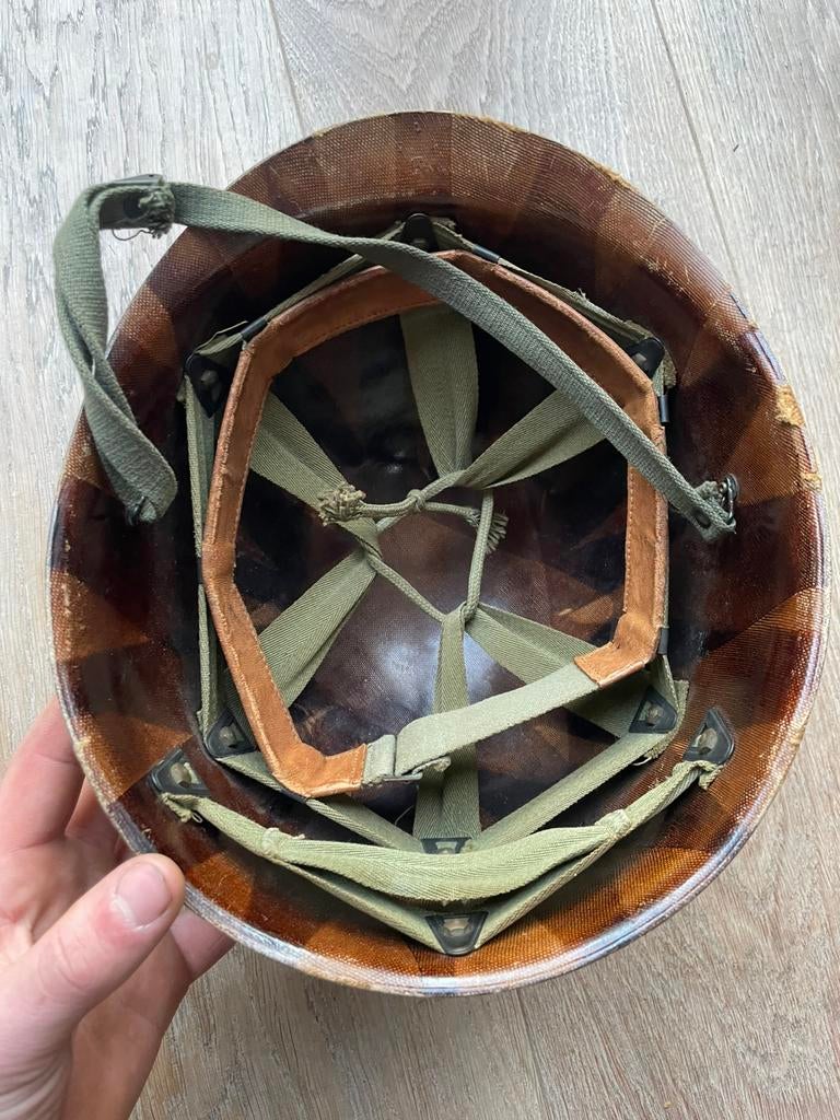 M1 binnenhelm, Verzamelen, Ophalen of Verzenden, Landmacht, Amerika, Helm of Baret