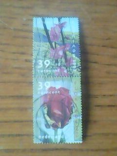 2 gestempelde zegels nederland no 2079 + 2082, Postzegels en Munten, Postzegels | Nederland, Verzenden, Gestempeld