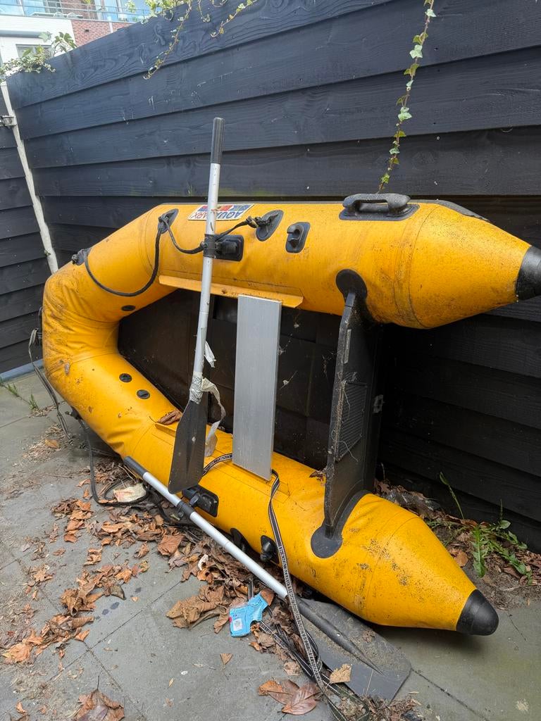 Aquaparx rubberboot met peddels - Gebruikt, Overige merken, Gebruikt, Ophalen of Verzenden, Benzine