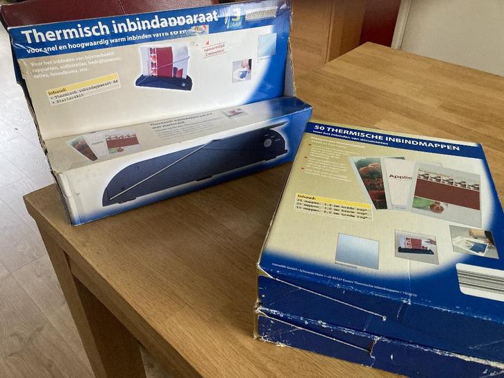 Thermische inbindmachine + bijbehorende mappen NIEUW, Diversen, Bureau-accessoires, Nieuw, Ophalen of Verzenden